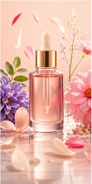 Pastel consumer beauty product campaign